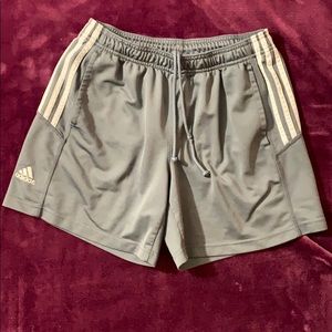 Adidas Grey Soccer Athletic Shorts